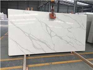 New White Calacatta Quartz Slab