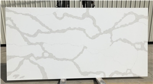 New White Calacatta Quartz Stone Slab