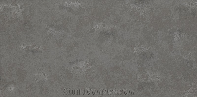 Polished Grey Vein Carrara Quartz Kitchen Slab