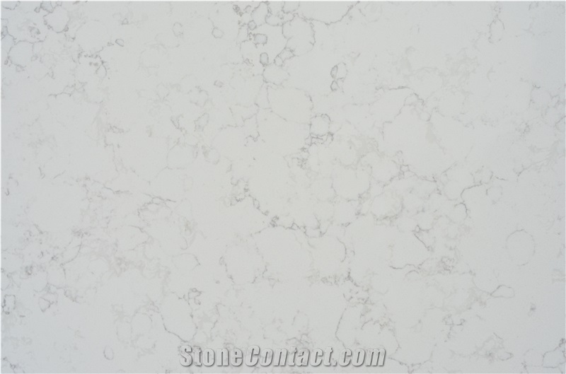 White Lines Artificial Tiles Quartz Stone Slabs