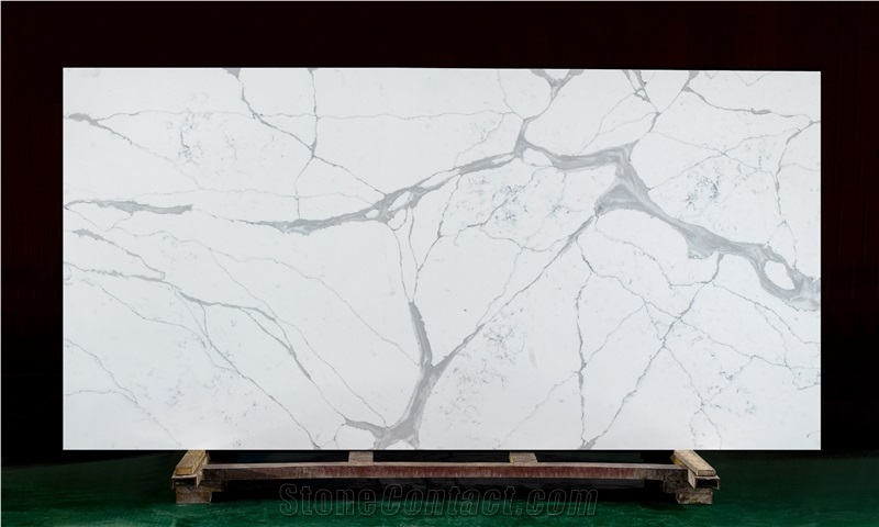 White Quartz Artificial Stone Slabs Tiles