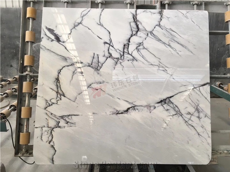 Book Matching Milas Lillac Marble Stone Slab