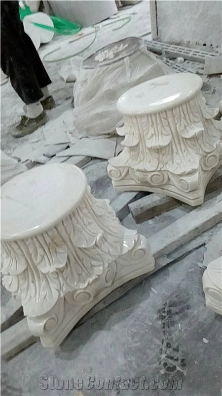 Indoor Outdoor Polished Honed Stone Roman Columns