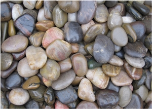 Mixed Colour Pebblestone for Landscaping