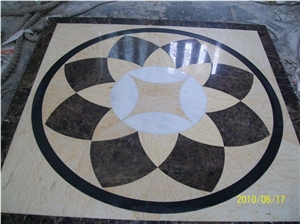Nature Marble Patterm Polished Floor Medallions