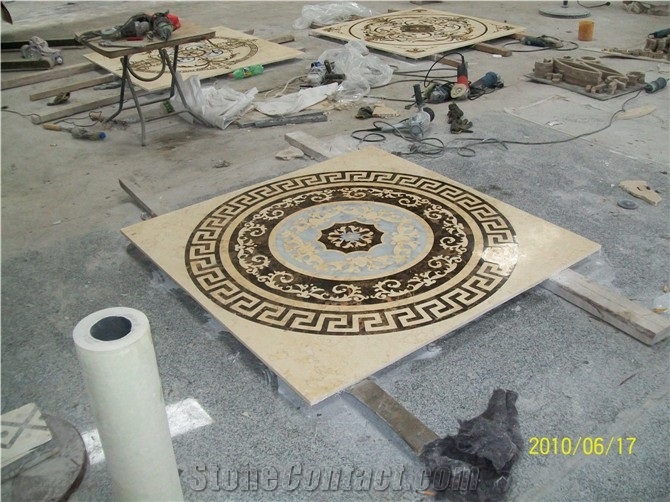 Nature Marble Patterm Polished Floor Medallions