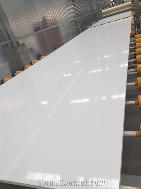 Pure White Artificial Airport Stone Material