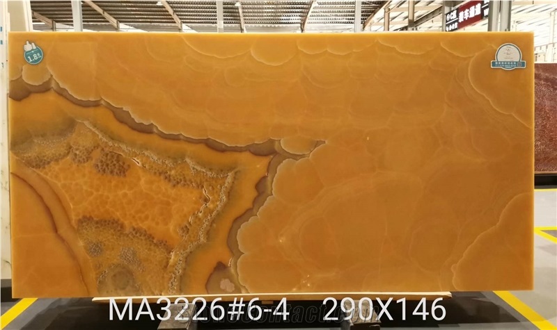 Transmit Light Stone Golden Orange Onyx Slabs