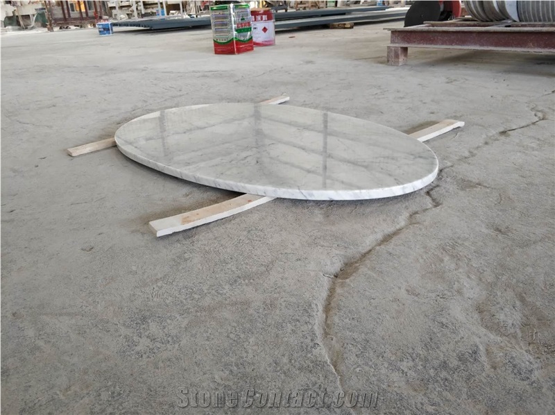 White Marble Round Table Top