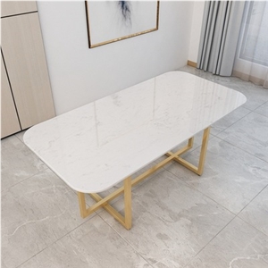 Calacatta White Marble Dinning Table Tops