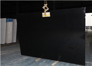 China Absolute Black Artificial Stone Slabs