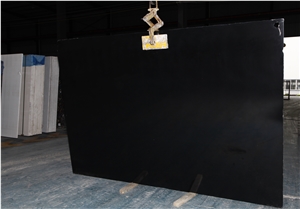 China Absolute Black Artificial Stone Slabs