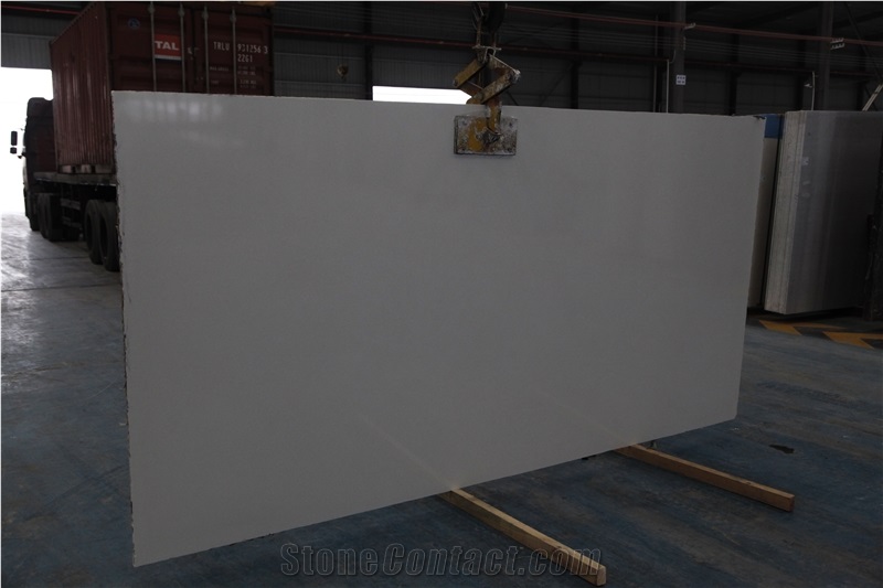 Crystal White Artificial Stone Slab
