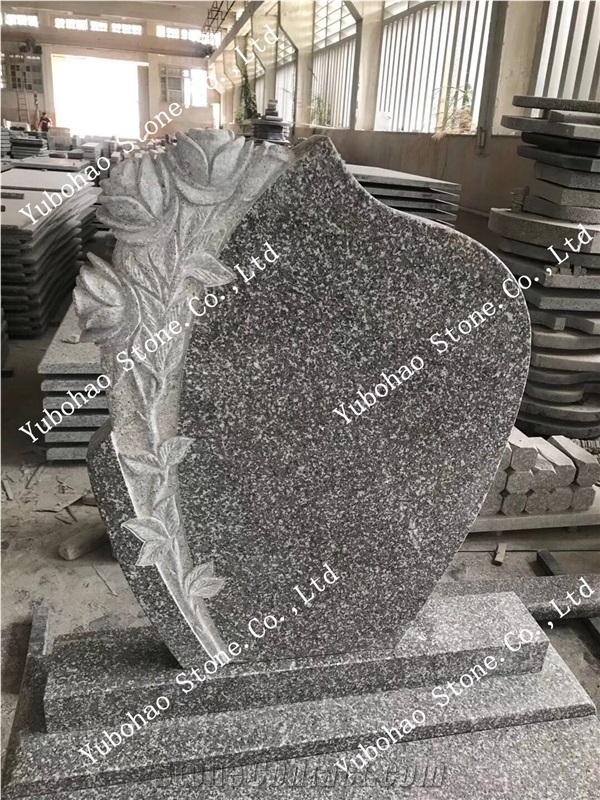 New G664/Cheap Chinese Granite Carved Tombstone