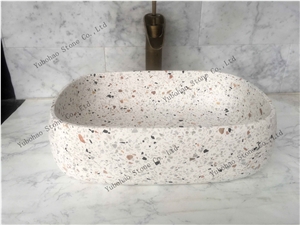 Terrazzo Stone/Friendly Material Basin/Sinks/Bowl