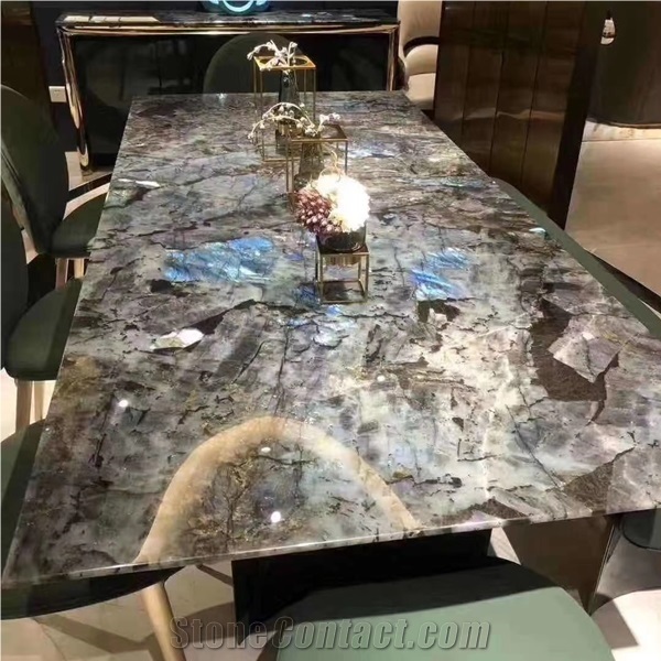 Lemurian Blue Granite Bar Table Top