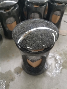 Absolutely Black Granite Lamp for Gravestone