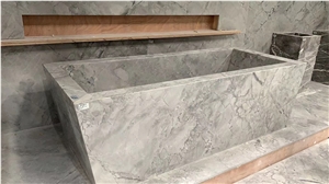 Armani Calacatta Grey Silver Statuario Marble Slab