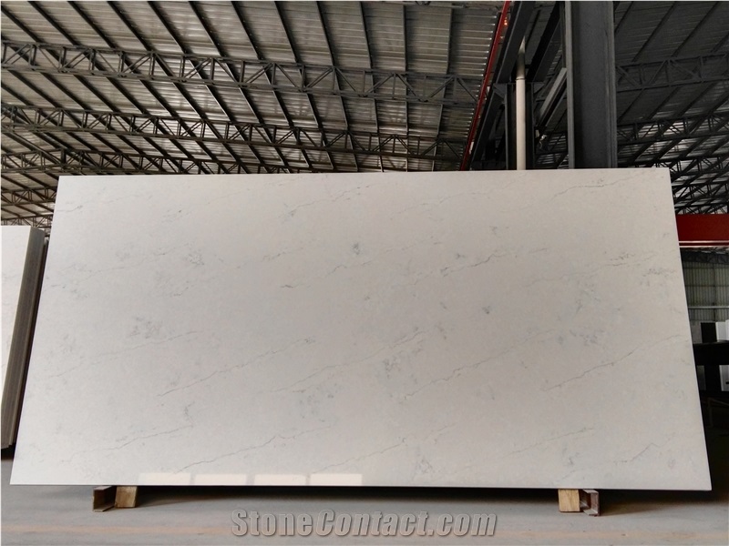 Artificial Carrara White Quartz for Bench Top