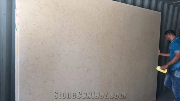 Beige Infinity Marble Slabs for Floor Covering