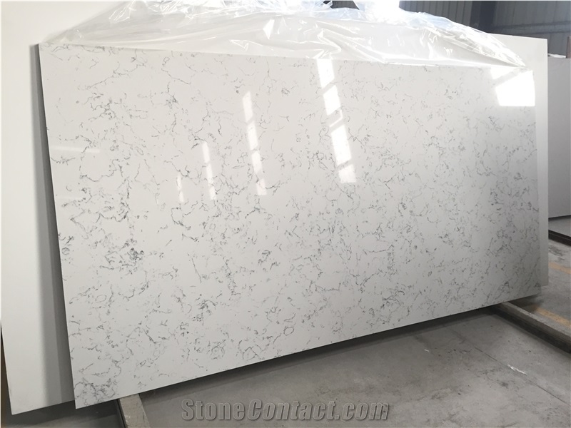 Bianco Carrera Quartz White Stone Wall Cladding