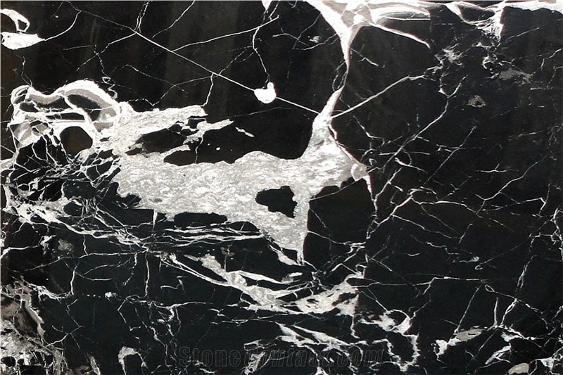 Black Marble Slabs Mexico Black Stone for Floor