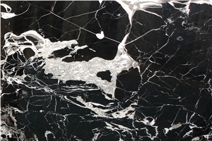Black Marble Slabs Mexico Black Stone for Floor