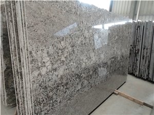 Blanco Potiguar Granite Wall Installation