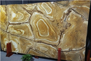Brizal Yellow Luxury Quartzite Stone Palomino Stone