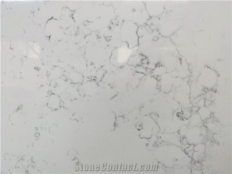 Carrara White Quartz Artificial Stone for Benchtop