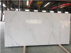 Carrara White Quartz Artificial Stone for Benchtop