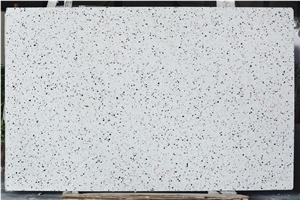 Cement Terrazzo Round Table Tops Ashlar Pattern