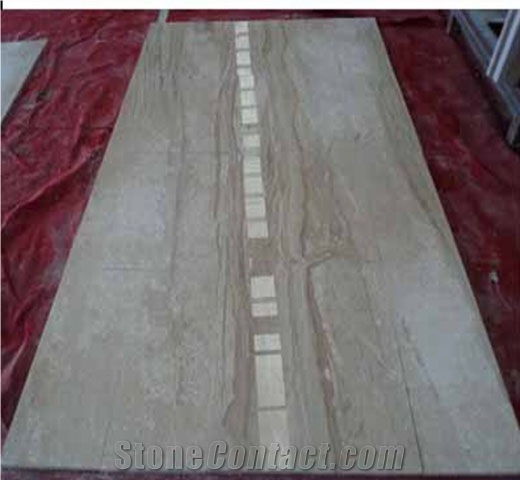 Delta Daino Beige Marble Wall Application