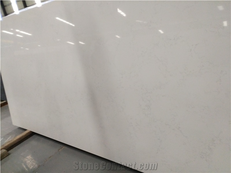 Engineered Statuario White Quartz Silestone Slabs