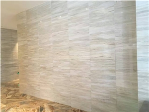 Eurasian White Wood Grain Marble Floor&Wall Tiles