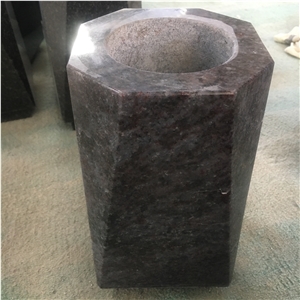 G654 Granite Vase Manufacturer for Cemetery Flower