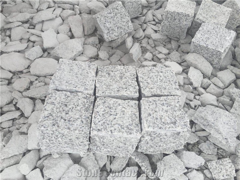 Grey G603 Paveing Cubes Setts Cobbles Stone