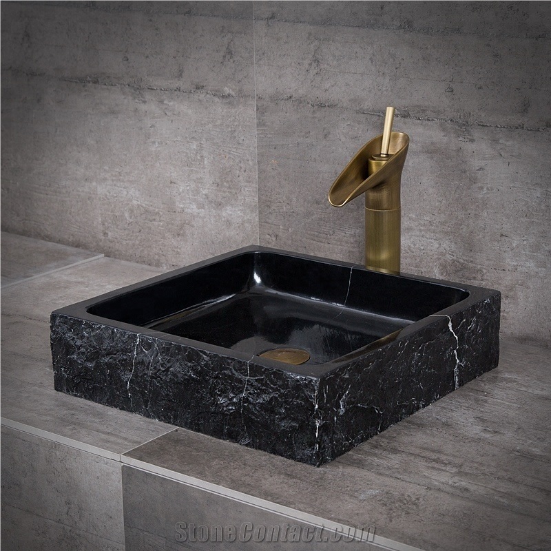 Grey Granite Sink Bathroom Countertop Waish Basin
