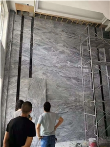 Italian Ice Grey Space Grey Marble Interior Decor