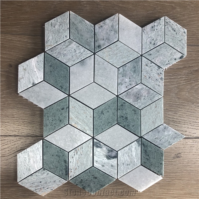 Italy Marble Mosaic Bathroom Shower Floor Tile