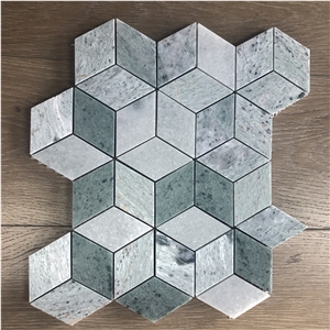 Italy Marble Mosaic Bathroom Shower Floor Tile