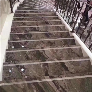 Italy Venice Brown Marble for Interior Staircase