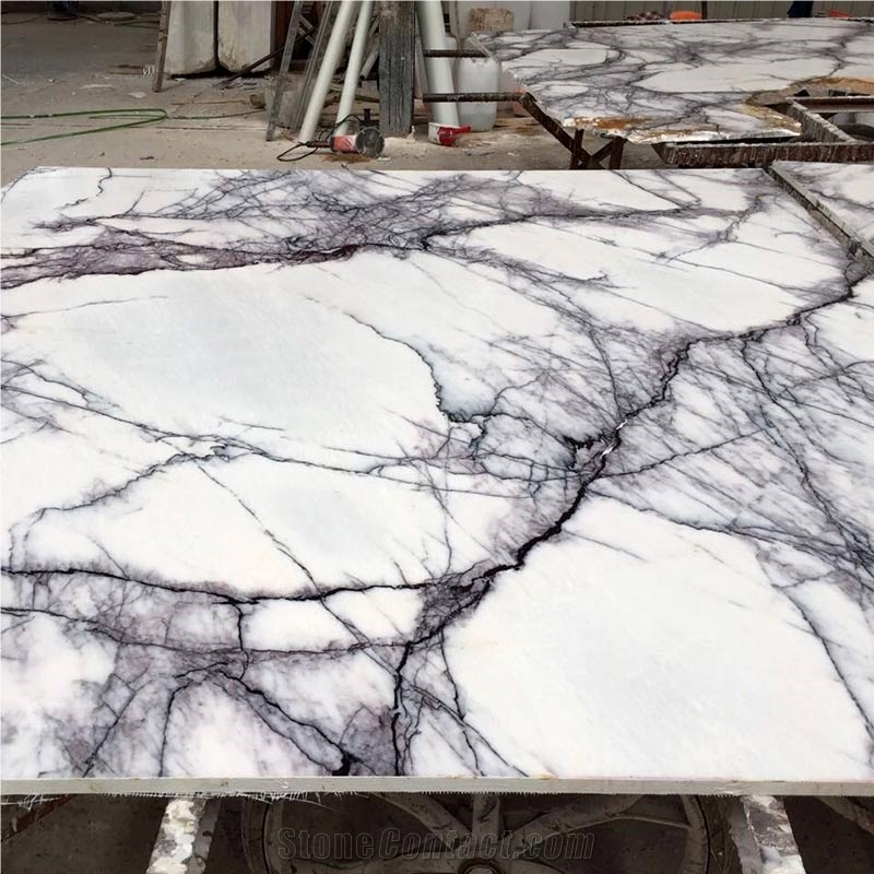 Luxury Milas Lilac Marble with Purple Venis Slabs