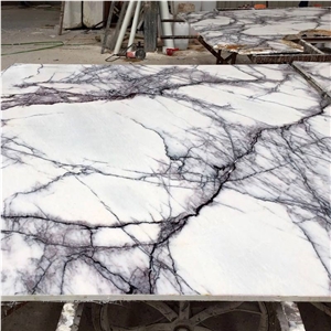 Luxury Milas Lilac White Marble with Purple Venis