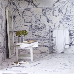 Luxury Milas Lilac White Marble with Purple Venis