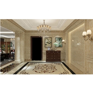 Marble Flooring Waterjet Medallions Luxury Village