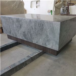 Marble Rectangle Tabletops with Wood Frame