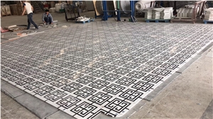 Marble Water-Jet Mosaic for Floor