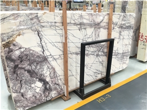 Milas White Lila Marble Stone Slabs Wall Covering