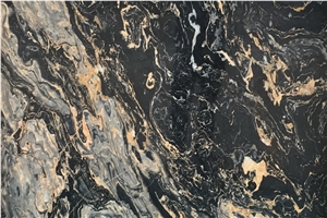 Nero Picasso Black Marble Stone